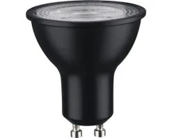 PAULMANN LED Lamp GU10/7W Reflectorvorm Zwart Mat