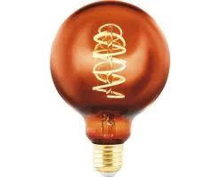 EGLO LED Filament Lamp E27/4W G95 Koper