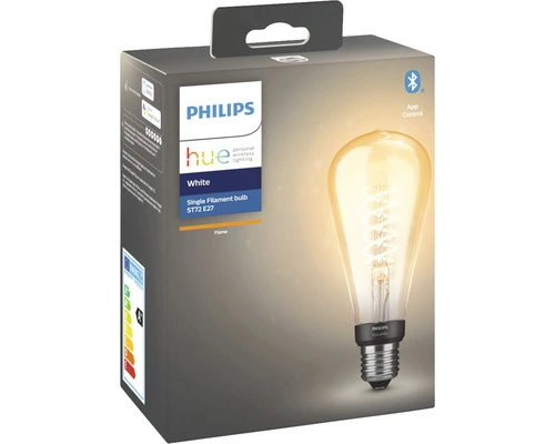 PHILIPS Hue White LED Filament Lamp E27/7W ST72 7 PHILIPS Hue White LED Filament Lamp E27/7W ST72 - Afbeelding 5