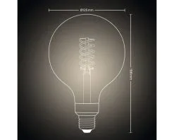 PHILIPS Hue White LED Filament Lamp E27/7W G125 15 PHILIPS Hue White LED Filament Lamp E27/7W G125 -LED-lampen Lamp Bulb Shop DV 8 10391825 04 4c NL 20220519111751