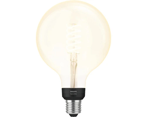 PHILIPS Hue White LED Filament Lamp E27/7W G125 4 PHILIPS Hue White LED Filament Lamp E27/7W G125 - Afbeelding 2