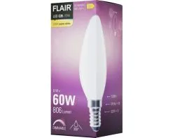 FLAIR LED Lamp E14/6W C35 Warmwit Mat -LED-lampen Lamp Bulb Shop DV 8 10437374 05 4c DE 20220401124750