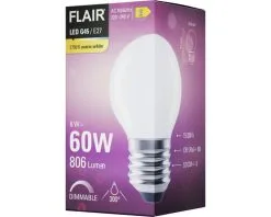 FLAIR LED Lamp E27/6W G45 Warmwit Mat -LED-lampen Lamp Bulb Shop DV 8 10437400 05 4c DE 20220401121658