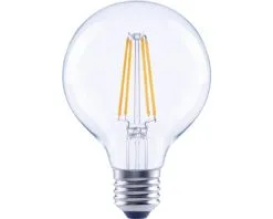 FLAIR LED Lamp E27/6,5W G80 Warmwit Helder