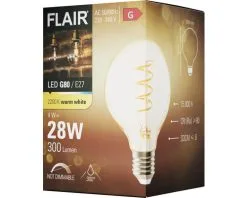 FLAIR LED Lamp E27/4W G80 Spiraal Warmwit Amber -LED-lampen Lamp Bulb Shop DV 8 10445499 03 4c DE 20220329051654