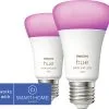 PHILIPS Hue White And Color Ambiance LED-lamp E27/9W A60 RGBW, 2 Stuks -LED-lampen Lamp Bulb Shop DV 8 10476574 09 4c DE 20230120051657