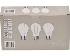 LED Lamp E27/4,5W A60 Warmwit Helder, 3 Stuks -LED-lampen Lamp Bulb Shop DV 8 10548772 01 4c DE 20221223101655