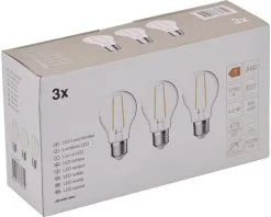 LED Lamp E27/4,5W A60 Warmwit Helder, 3 Stuks -LED-lampen Lamp Bulb Shop DV 8 10548772 03 4c DE 20221223101655