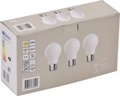 LED Lamp E27/8W A60 Daglichtwit Mat, 3 Stuks -LED-lampen Lamp Bulb Shop DV 8 10548778 01 4c DE 20221223101655